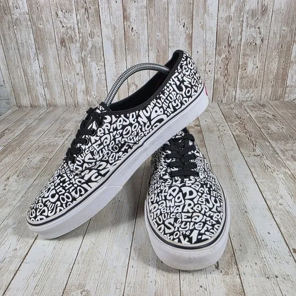Vans Authentic ATCQ Tracklist True White Shoes mens 11