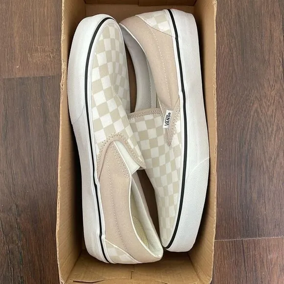 Vans classic slip on color theory checkboard men size 9.5