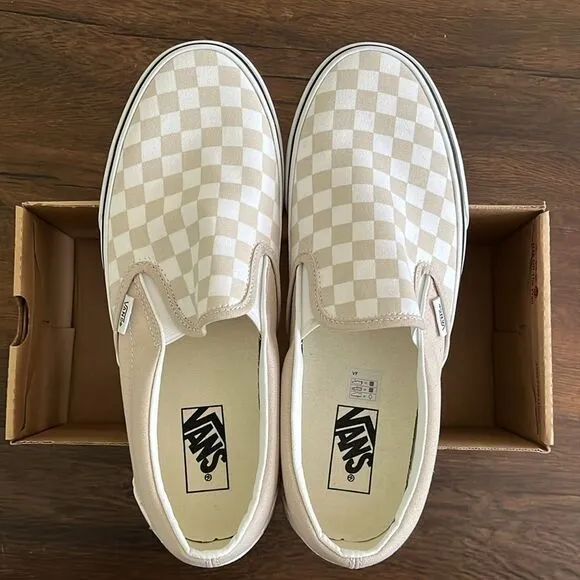 vans classic slip on color theroy checkboard men size 10.5