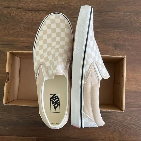 vans classic slip on color theroy checkboard men size 10.5