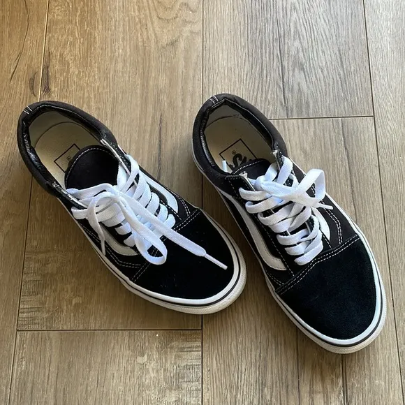 Vans Old Skool Black &amp; White Skate Low Top Shoes Size Men's 4.5 Women's 6