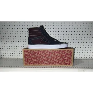 VANS Sk8-Hi 2-Tone Navy Blue Port Royale Mens Athletic Skate Shoes Size 7.5