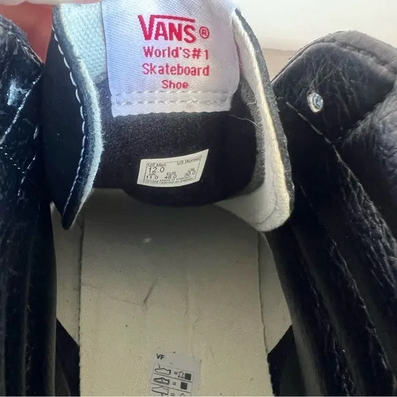 Vans Sk8 Hi Black / White Men's Shoe Size 12 #B1552
