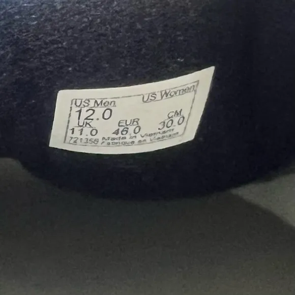 Vans Sk8 Hi Black / White Men's Shoe Size 12 #B1552