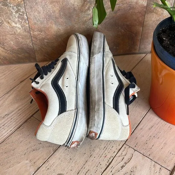 Vans TNT 5 Shoes-Black/Tan/Cream Old Skool Suede / Leather Mens Size 9