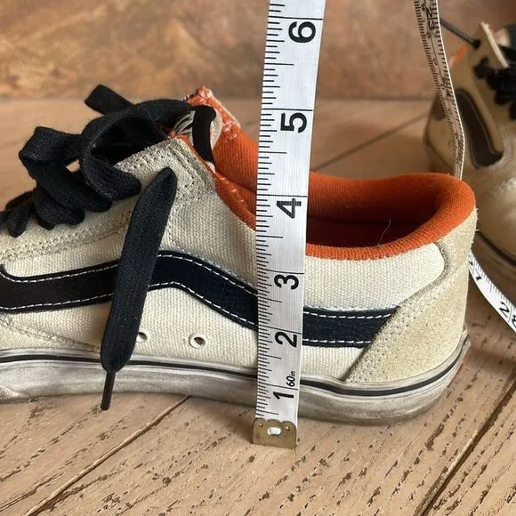 Vans TNT 5 Shoes-Black/Tan/Cream Old Skool Suede / Leather Mens Size 9