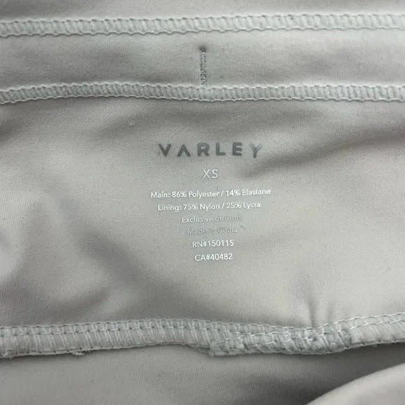 Varley Derby Shorts Alabaster Python XS NWT P264
