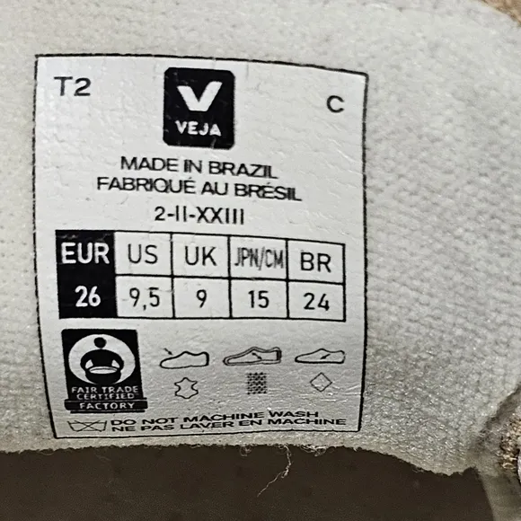 Veja Kid Sneaker Esplar metallic gold tone Toddler US Size 9.5 girl boy