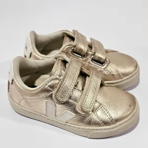 Veja Kid Sneaker Esplar metallic gold tone Toddler US Size 9.5 girl boy