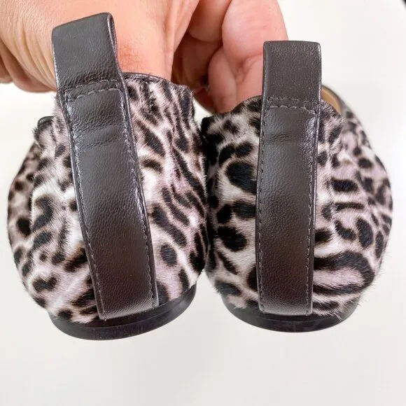 Veronica Beard Allison Ballet Flats Leopard Print Sz 7
