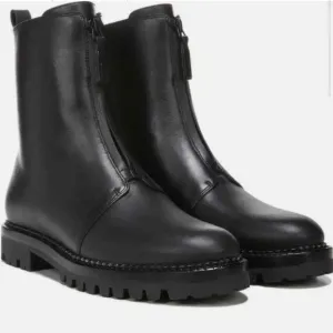 VINCE Cabria Water Resistant Front Zip Boot Size 6.5 US
