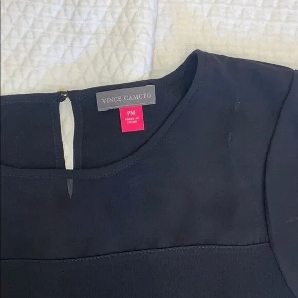 Vince Camuto Black Mini Shift Dress | Sz PM