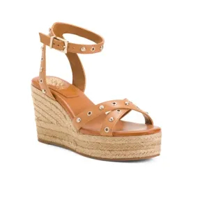 Vince Camuto Feegella Jute Covered Wedge Platform Sandal Golden Walnut Women's 9