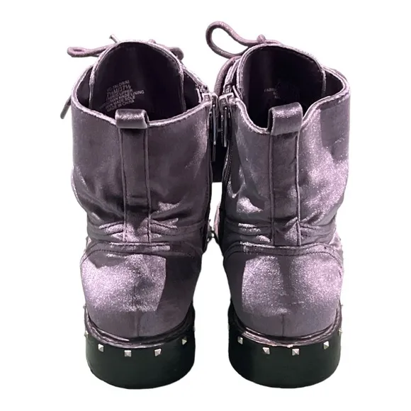 Vince Camuto Talorini Women’s Blue Velvet Studded Boots Size 7 1/2