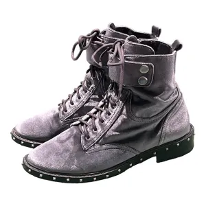 Vince Camuto Talorini Women’s Blue Velvet Studded Boots Size 7 1/2