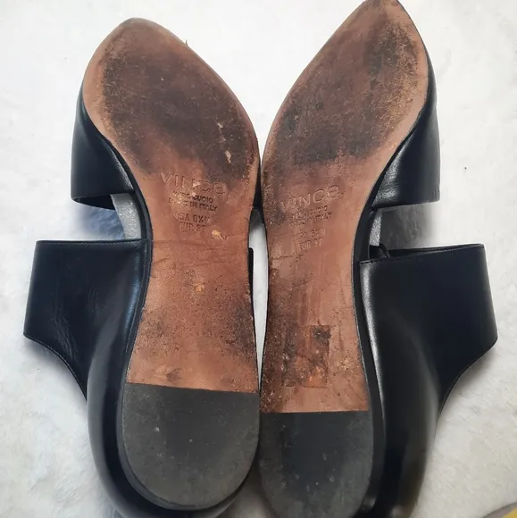 Vince Niven d'Orsay Pointy Toe Leather Flats