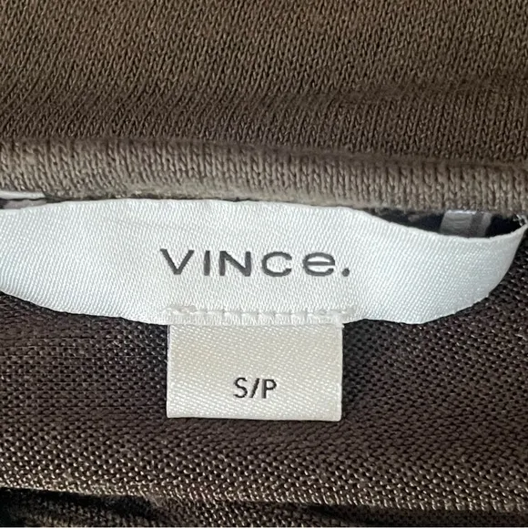 Vince Olive Green Stretch Jersey Midi Dress