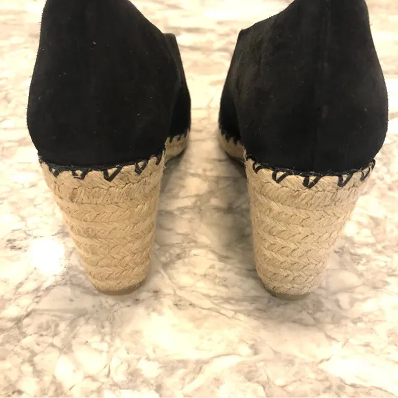 Vince Sonora Peep-Toe Suede Espadrille Wedge Sandals