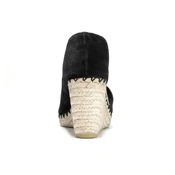 Vince Sonora Peep-Toe Suede Espadrille Wedge Sandals