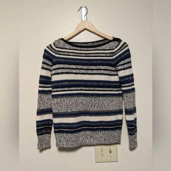 Vince. XXS Striped Textured Knit Sweater – Cozy Classic