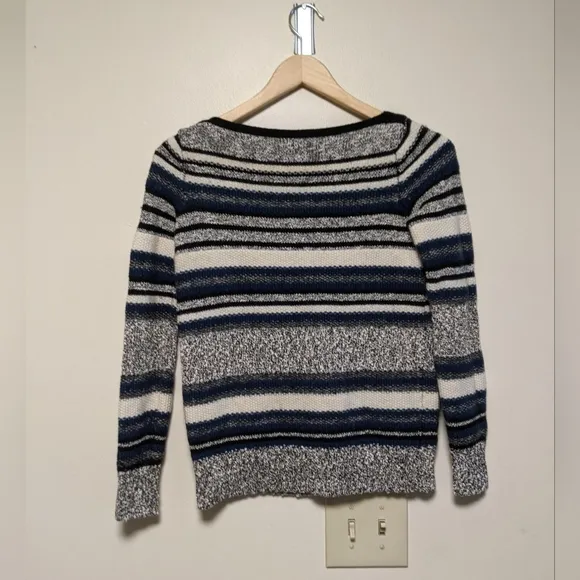 Vince. XXS Striped Textured Knit Sweater – Cozy Classic