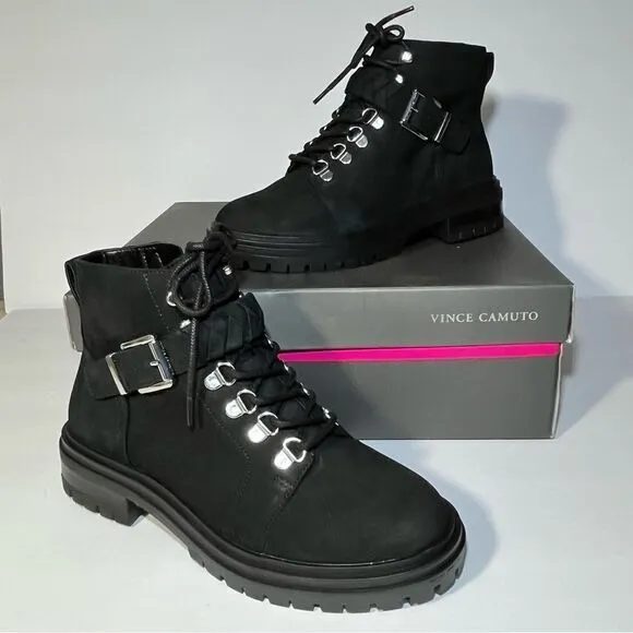 Vince Camuto Bindelia x Styled Snapshots Lace-Up Boots