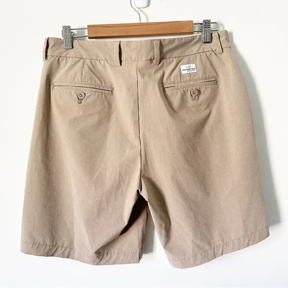 Vineyard Vines 8&quot; Performance Breaker Short Tan Khaki 33
