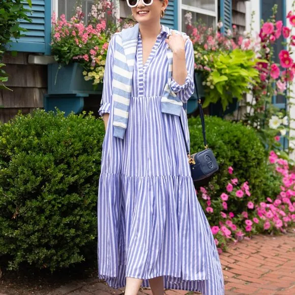 Vineyard Vines Derby Stripe Shirtdress