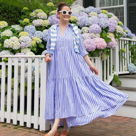 Vineyard Vines Derby Stripe Shirtdress