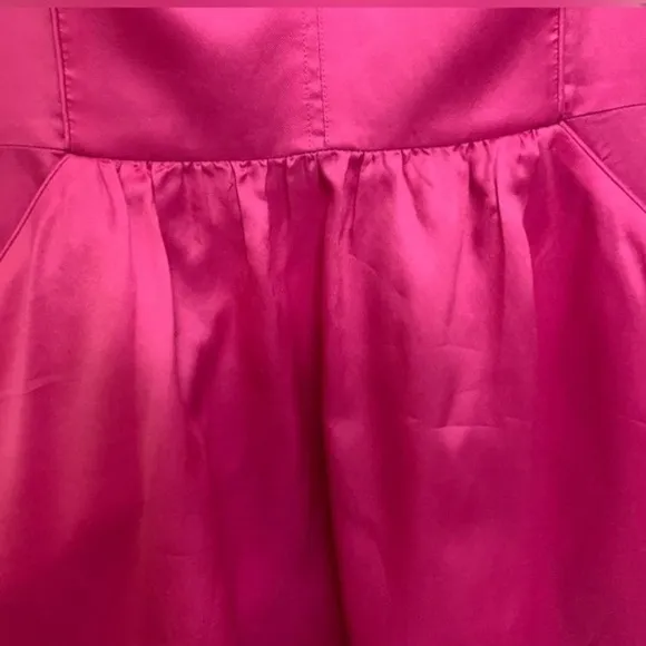 Vineyard Vines Kentucky Derby Sz 4 Dress Pink Silk Blend V-Neck Fit Flare Mini