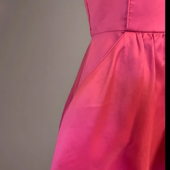 Vineyard Vines Kentucky Derby Sz 4 Dress Pink Silk Blend V-Neck Fit Flare Mini
