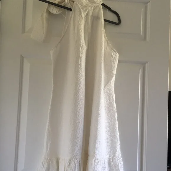 Vineyard Vines Kentucky Derby white tie neck ruffle midi dress L