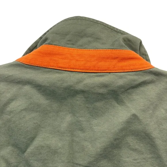Vineyard Vines Mens Boat Yard Barn Coat Corduroy Collar Lined Olive Green XXL
