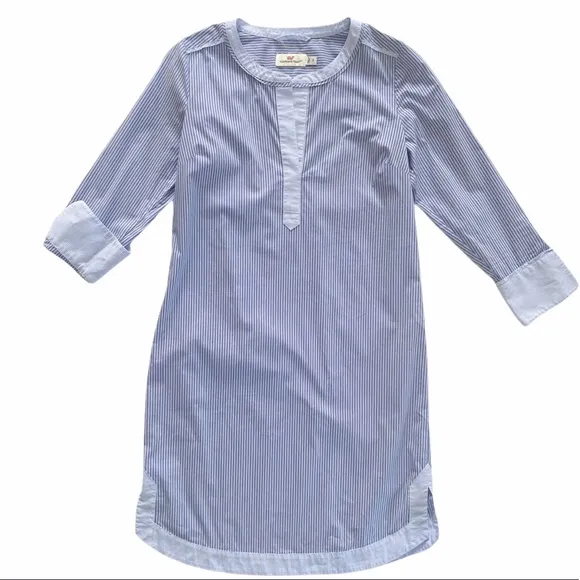 Vineyard Vines Striped Tunic Shift Dress SZ 0