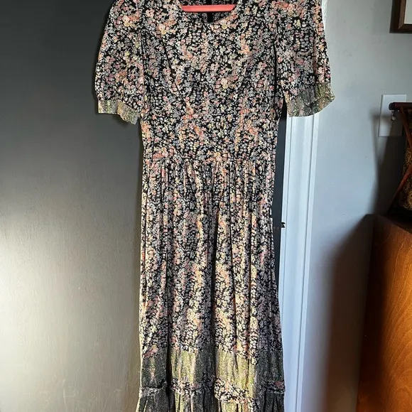 Vintage 1970's midi 100% cotton dress by Liberty of London Hildebrand