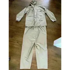 Vintage Chris Craft boat boating Rain Suit Jacket Coat Pants size‎ Large