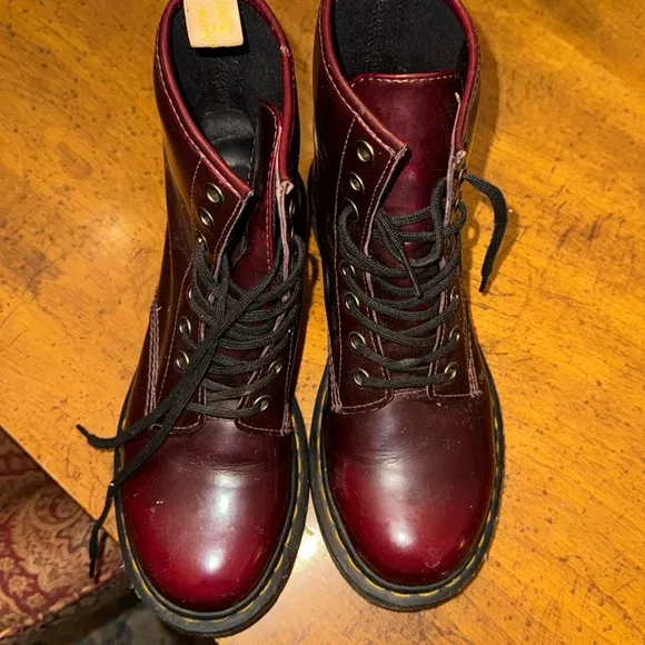Vintage Dr. Marten Oxblood Combat Boots