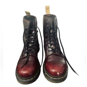 Vintage Dr. Marten Oxblood Combat Boots