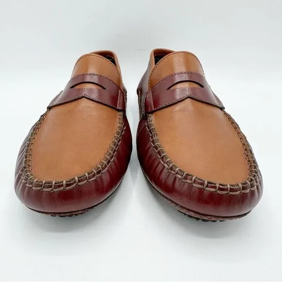 Vintage Gianfranco Ferre Two-Toned Leather Driving Moccasins Sz 40.5 EUR 7.5 US