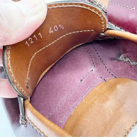 Vintage Gianfranco Ferre Two-Toned Leather Driving Moccasins Sz 40.5 EUR 7.5 US