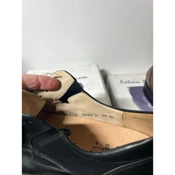 Vintage Hartjes Men's Black Leather Derby 15163‎