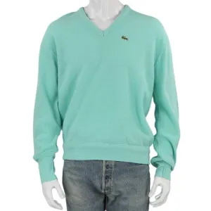Vintage Lacoste Club Aqua Green Country Preppy Yacht Boat Grandpacore Sweater