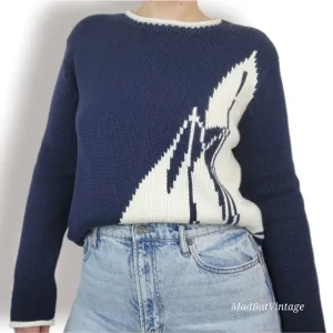 Vintage Liz Claiborne Sailboat Sweater L