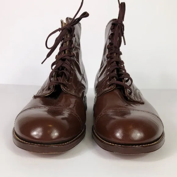 Vintage Mt. Shaw Steel Shank Lace-Up Boots