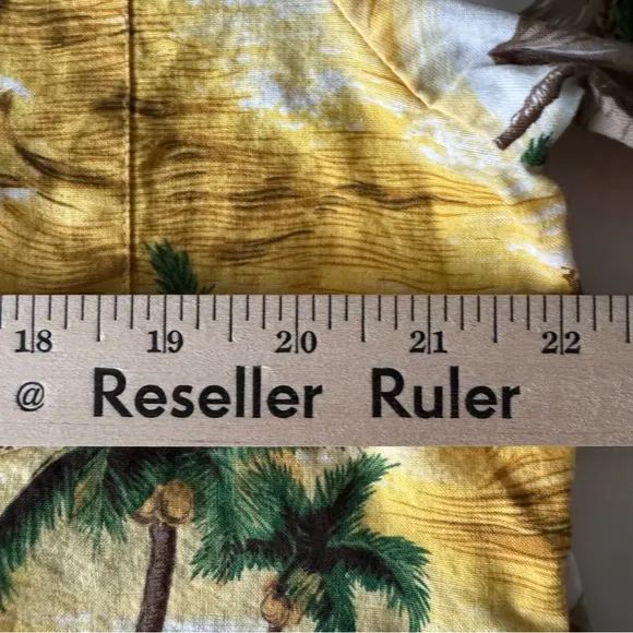 Vintage RJC Hawaiian Shirt Adult Large Button Up Floral Palm Trees Island Mens