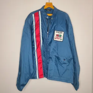 Vintage Swingster Nation Wide Demolition Derby Men's‎ Blue Jacket Sz  XL 80s