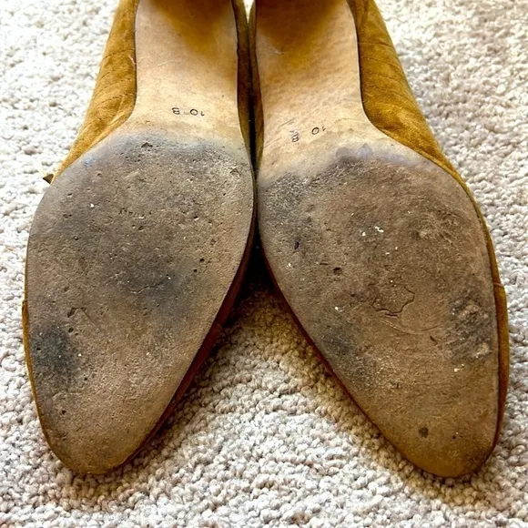 Vintage Escada Womens Suede Lace Up Heels Shoes Bootie