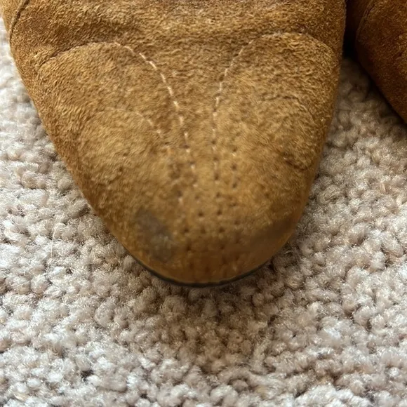 Vintage Escada Womens Suede Lace Up Heels Shoes Bootie