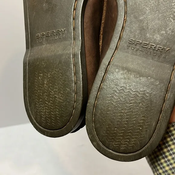 Vintage🔥Sperry Top-Sider 10.5 Men's Authentic Boat Shoes Brass Grommets RARE