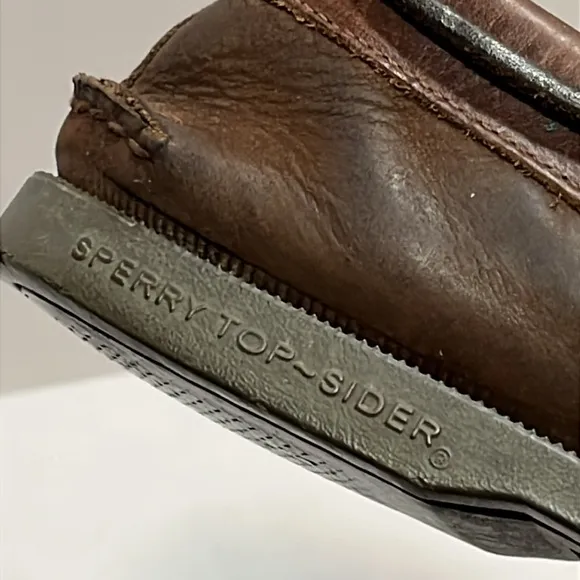 Vintage🔥Sperry Top-Sider 10.5 Men's Authentic Boat Shoes Brass Grommets RARE